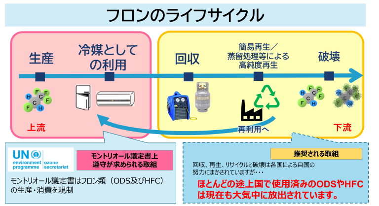 フロンのライフサイクル